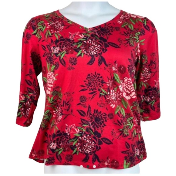 The Pioneer Woman Tops - Pioneer Woman Floral Top V Neck Sz XL